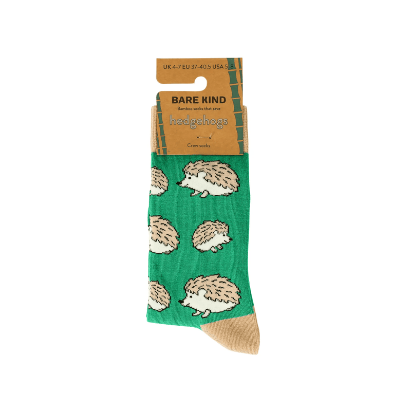 Barekind NZ Socks Save the Hedgehogs Bamboo Socks Save the Hedgehogs Bamboo Socks