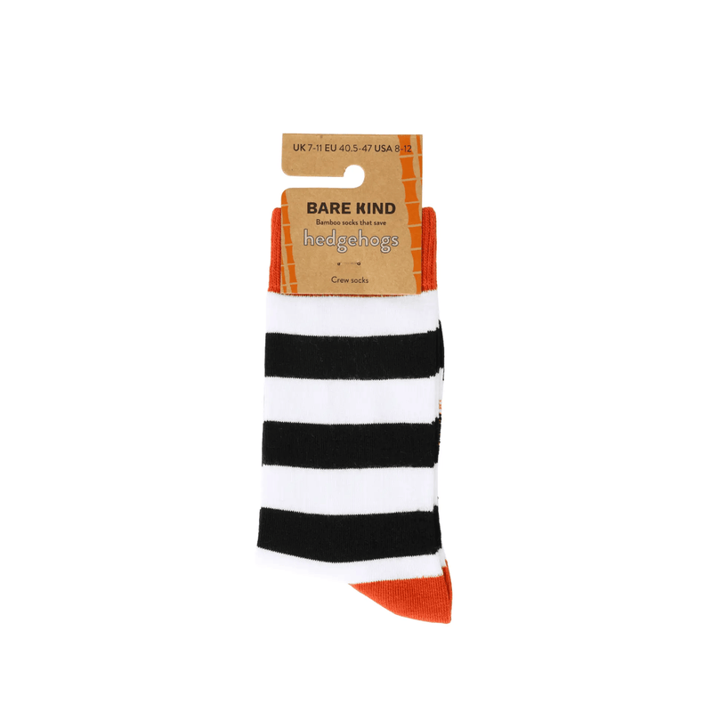 Barekind NZ Socks Save the Striped Hedgehog Bamboo Socks Save the Striped Hedgehog Bamboo Socks