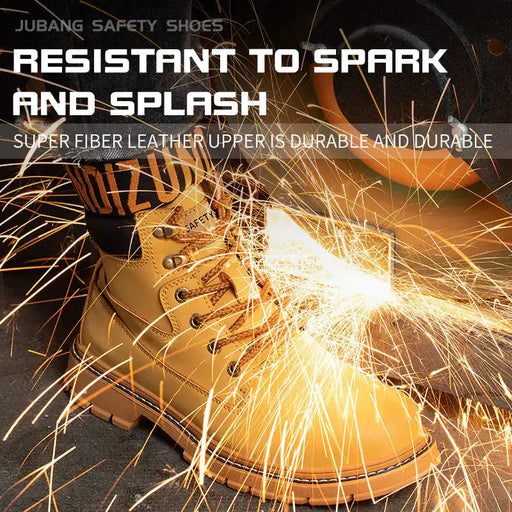 Men's Waterproof Steel-Toe Winter Plush Safety Boots by Mead's Supply & Equipment Outfitters limited