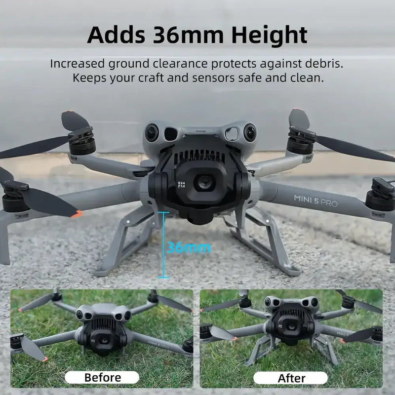 Height-Adjustable Landing Gear for DJI Mini 5 Pro by Habicare