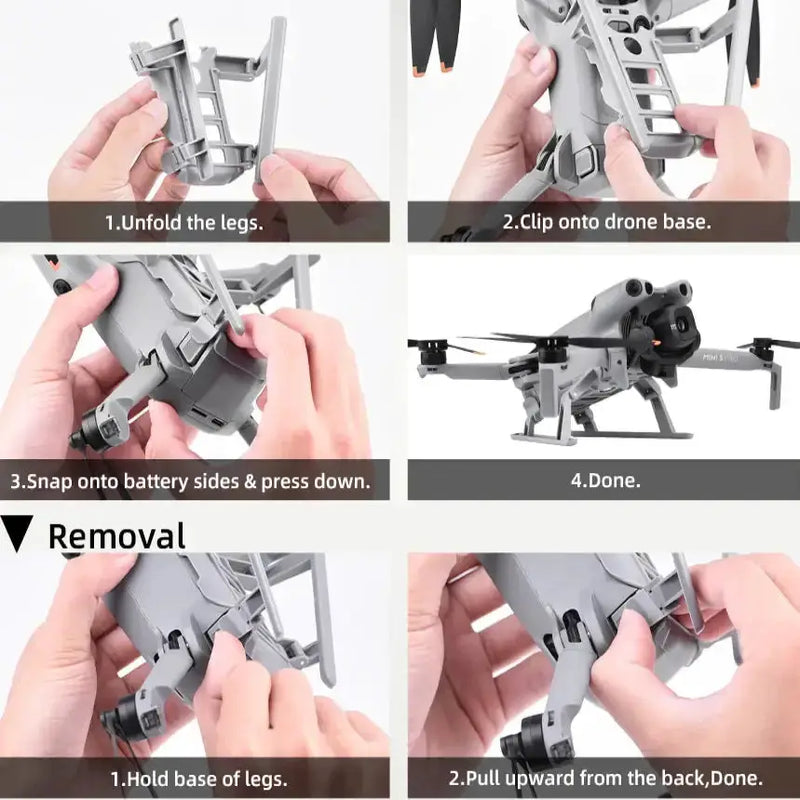 Height-Adjustable Landing Gear for DJI Mini 5 Pro by Habicare