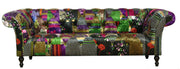 Chesterfield Patchwork 3 Seater Sofa by BroDeals