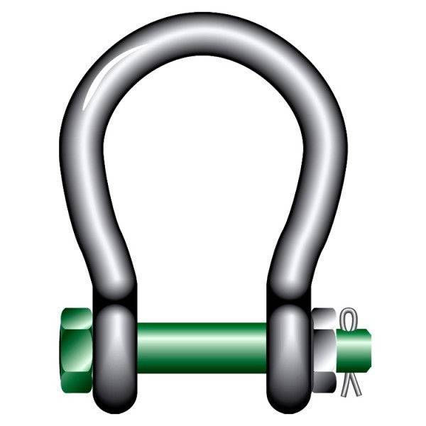 HES NZ Ltd Clutch Big Mouth Safety Bow Shackle [4Pce] - 4.75T WLL