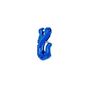 Grab Hook G100 - Thiele XL Clevis 10mm 4T - durable blue grab hook with safety locking pin, high quality grade 100