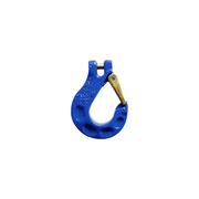 Sling Hook G100 - Thiele XL Clevis 13mm 6.7T in blue with safety latch, made in Germany standards.