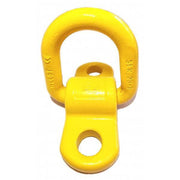 SLR G80 Bolt-On D.Ring c/w 2 Hole Saddle in yellow, featuring reinforced lifting design for safety and durability.