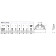 Townley Lifting Deck Plate - Weld On dimensions chart with specifications and weight details.