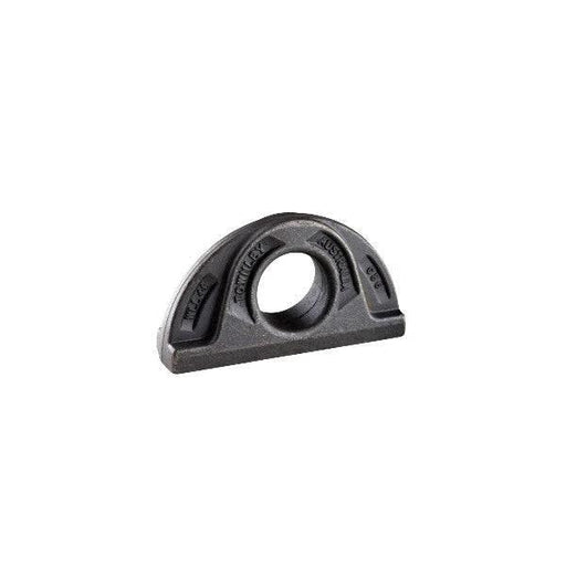 Townley Lifting Deck Plate - Weld On made of forged steel with a round hole for secure lifting applications.