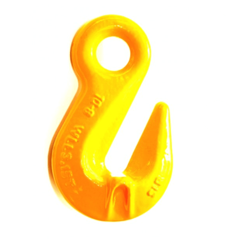 Grab Hook Shortener - SLR G80 Eye 22mm 15T - Close-up of yellow grab hook with eye.
