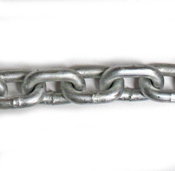 Anchor Chain - 10mm AMG Grade L Calibrated 30mm, galvanized link chain for marine use.