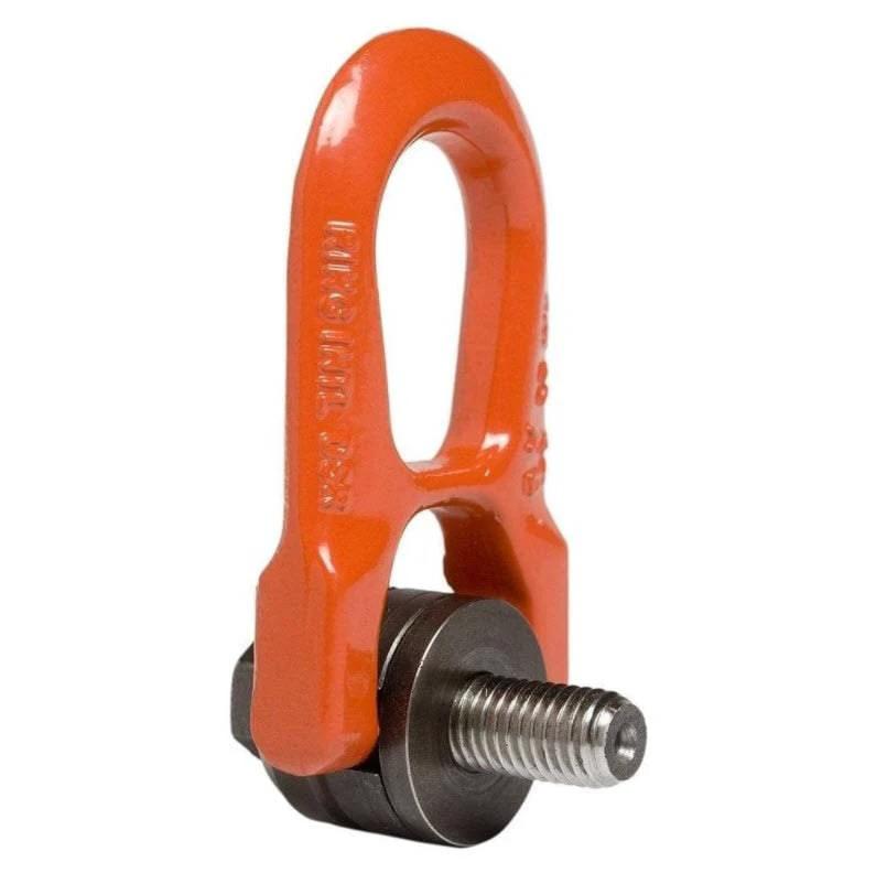 UNC Dble Swivel Ring-Codipro GradUP 330lb 150kg - robust orange swivel ring with a screw attachment.