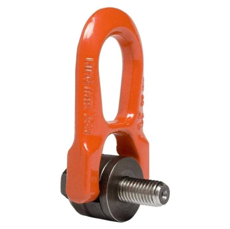 UNC Double Swivel Ring - Codipro GradUP 1300lb showcased from the side, featuring a robust orange design.