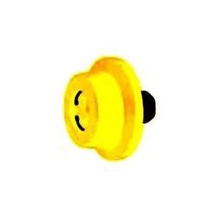 Trolley Wheel - Titan Size 5.0T 120mm Dia in yellow color with black center, designed for smooth operation on beams.