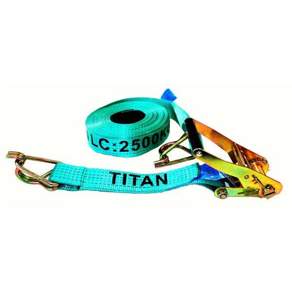 Tiedown - 2.5T Titan Green 12.5m c/w Sleeves - Action Outdoors Kiwi