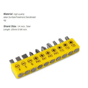 Hex Bit Set for Electric Drills (10Pcs) by Habicare