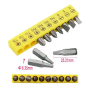 Hex Bit Set for Electric Drills (10Pcs) by Habicare