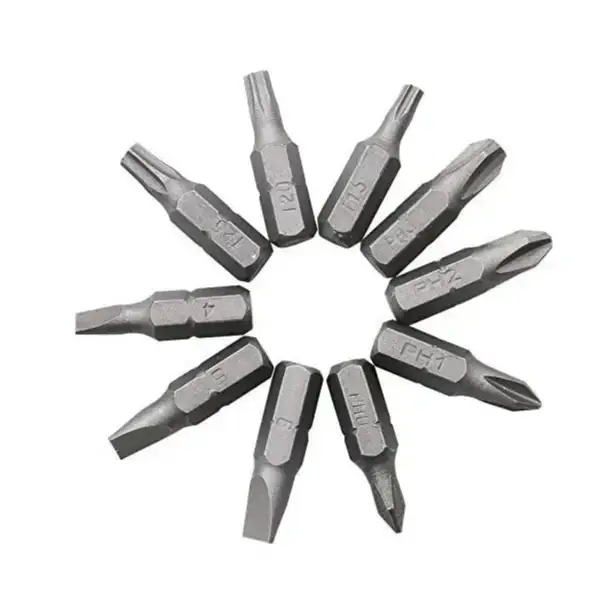Hex Bit Set for Electric Drills (10Pcs) by Habicare