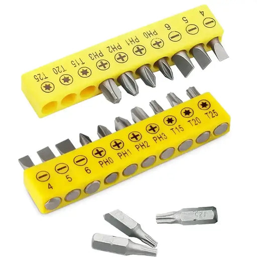 Hex Bit Set for Electric Drills (10Pcs) by Habicare
