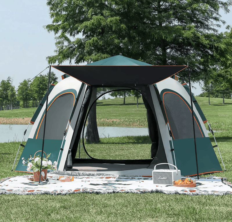 Hexagonal Camping Tent - Durable, Quick Setup JLP5467 by ECOTREK