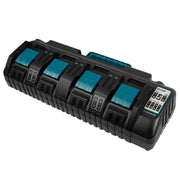 DC18SF 18V Lithium-Ion Rapid Optimum 4-Port Charger for Makita Lithium Battery by salelink.co.nz