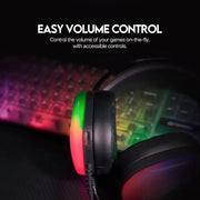 HG29 7.1 Wired Gaming Headset with RGB & 50mm Drivers by Habicare