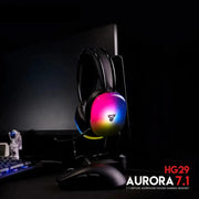 HG29 7.1 Wired Gaming Headset with RGB & 50mm Drivers by Habicare
