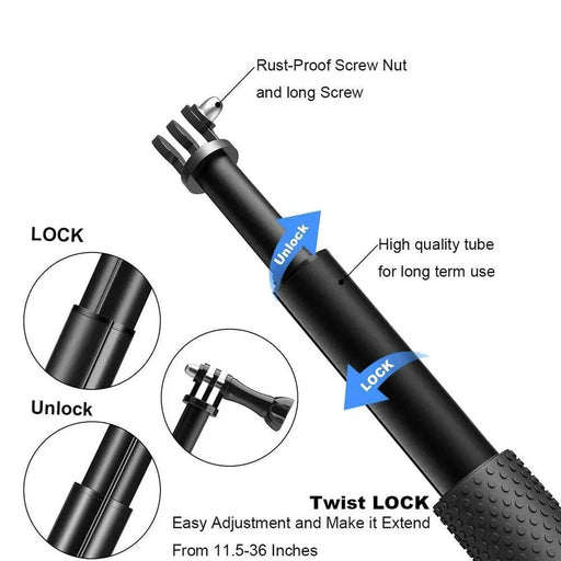 Extension Pole for Action Cam by NZ Diver