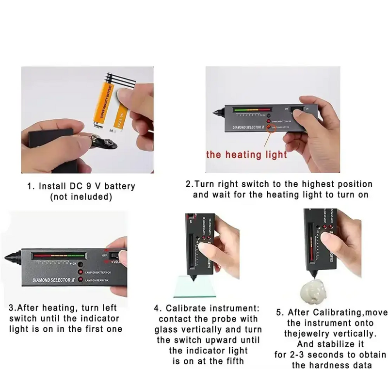 High Accuracy Diamond Tester Pen – Professional Jewlery Selector for Beginners & Experts by Habicare