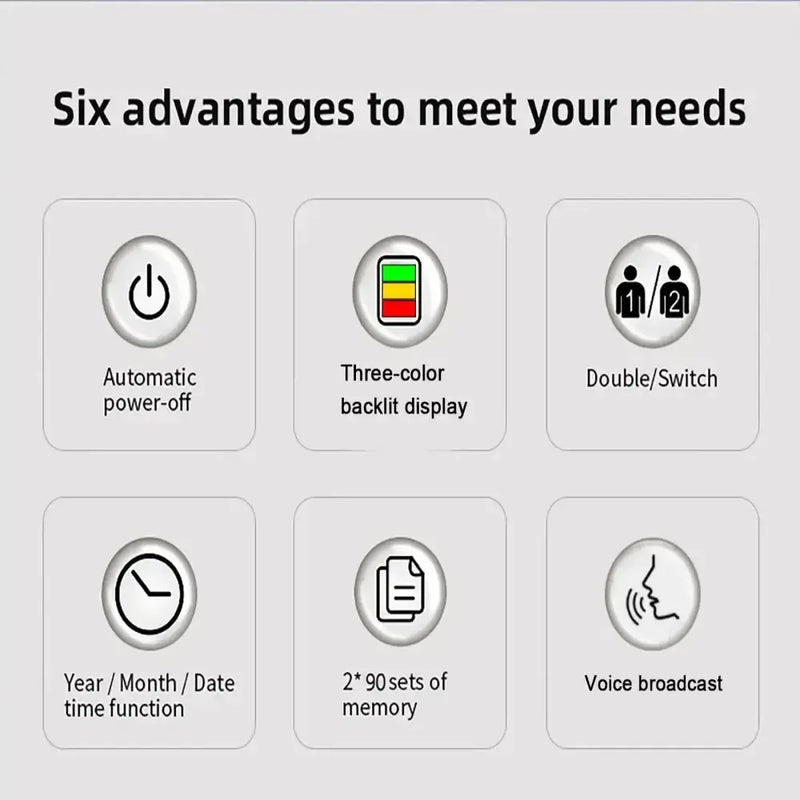 High-Accuracy Digital Sphygmomanometer – Arm Blood Pressure Monitor by Habicare