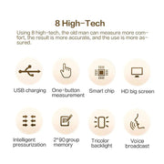 High-Accuracy Digital Sphygmomanometer – Arm Blood Pressure Monitor by Habicare