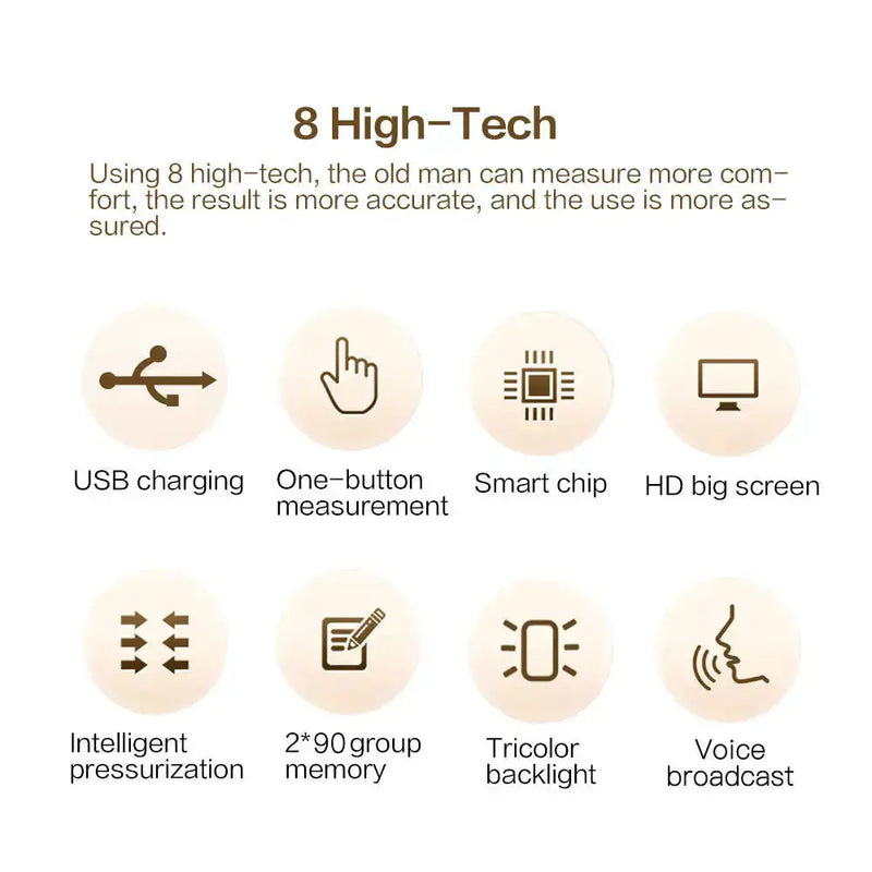 High-Accuracy Digital Sphygmomanometer – Arm Blood Pressure Monitor by Habicare