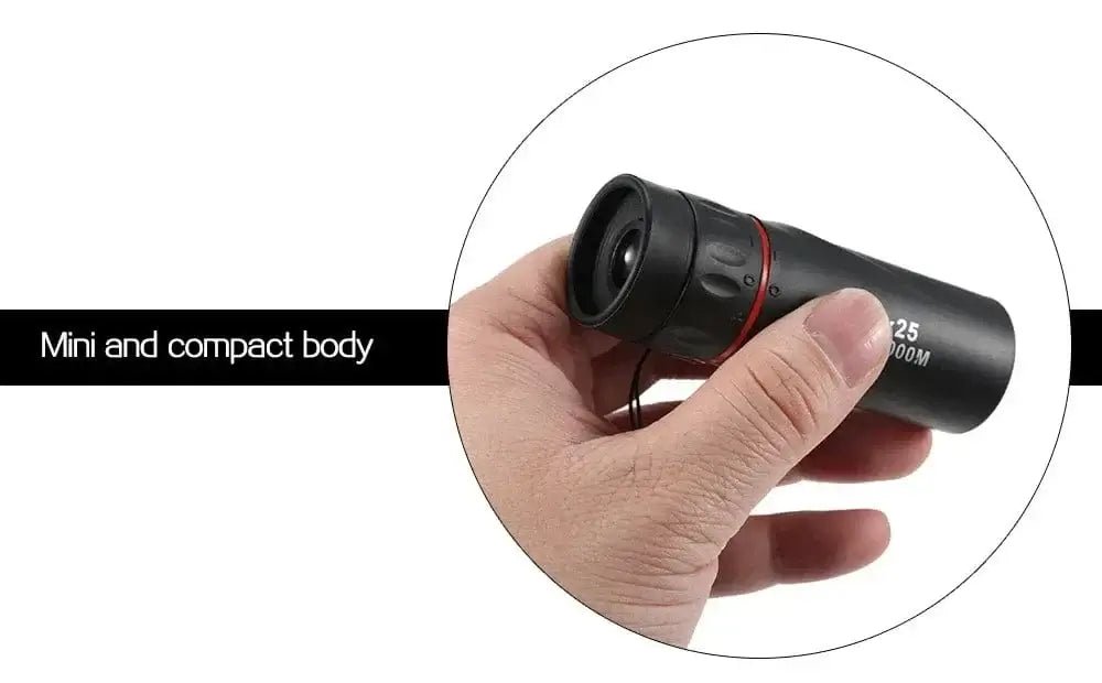 China China 1PC Binoculars High Definition Monocular Telescope 30X25 Waterproof Mini Portable  Zoom 10X Scope For Travel Hunting