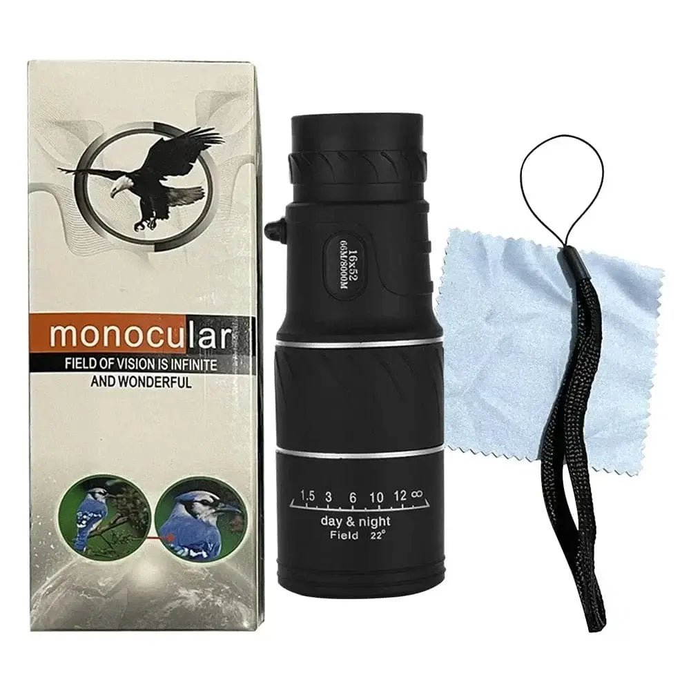 China China Binoculars  Case 16X52 Monocular Telescope Optical Lens High Definition Handy Optics Scope Dual Focus Zoom 16X Binocular for Outdoor Camp Hunting