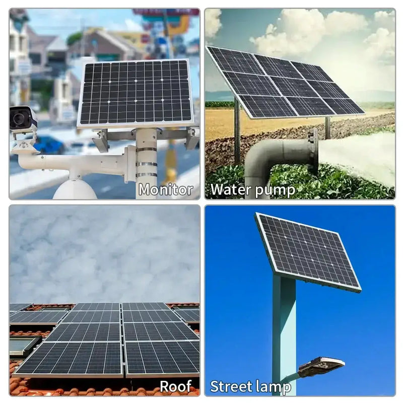 High-Efficiency 18V Rigid Solar Panel 100–300W (different sets available) by Habicare