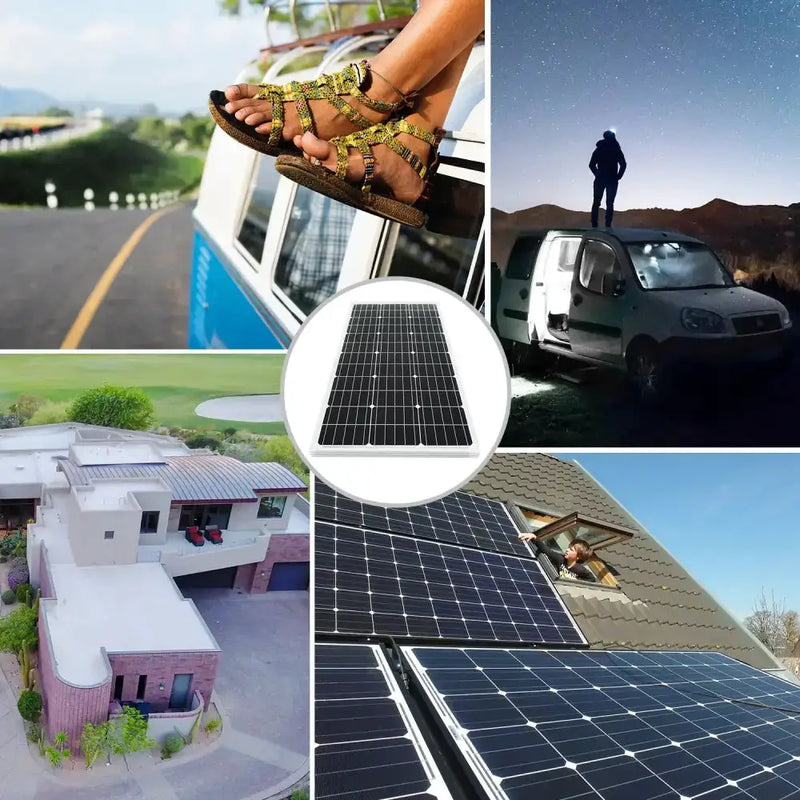 High-Efficiency 18V Rigid Solar Panel 100–300W (different sets available) by Habicare