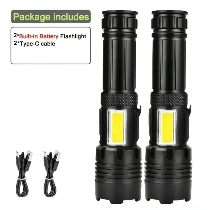 High Power Rechargeable LED Flashlight by Habicare