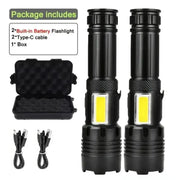High Power Rechargeable LED Flashlight by Habicare