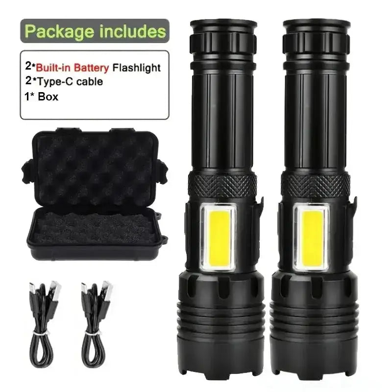 High Power Rechargeable LED Flashlight by Habicare