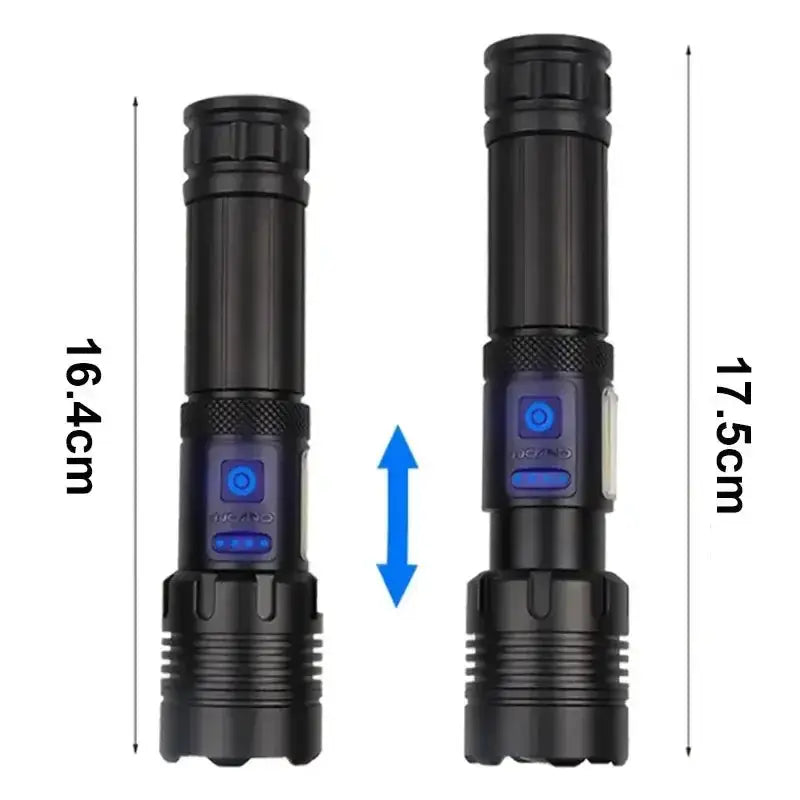 High Power Rechargeable LED Flashlight by Habicare