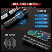 High Power Rechargeable LED Flashlight by Habicare
