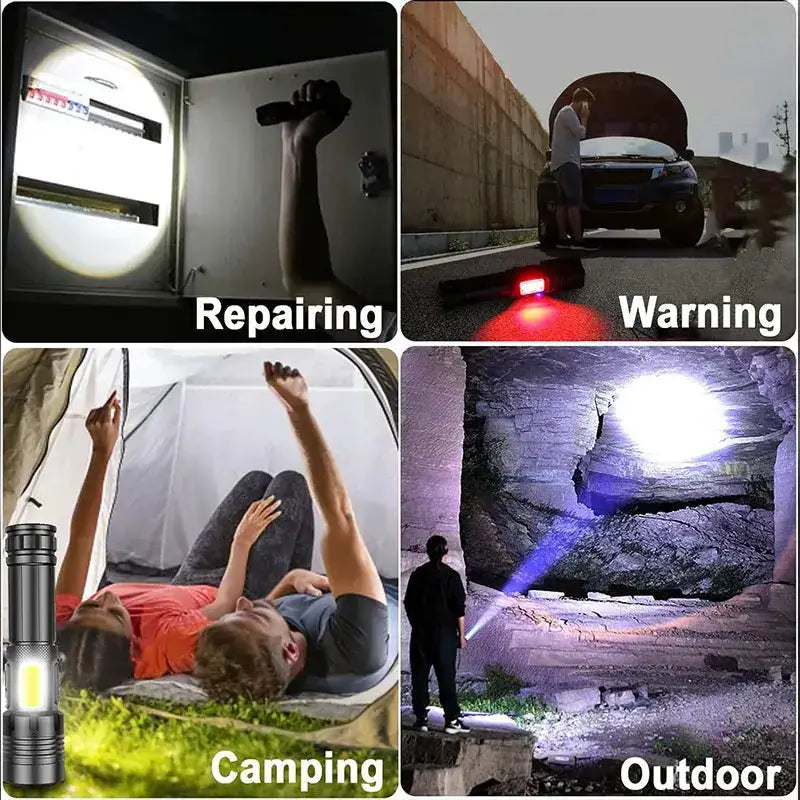 High Power Rechargeable LED Flashlight by Habicare