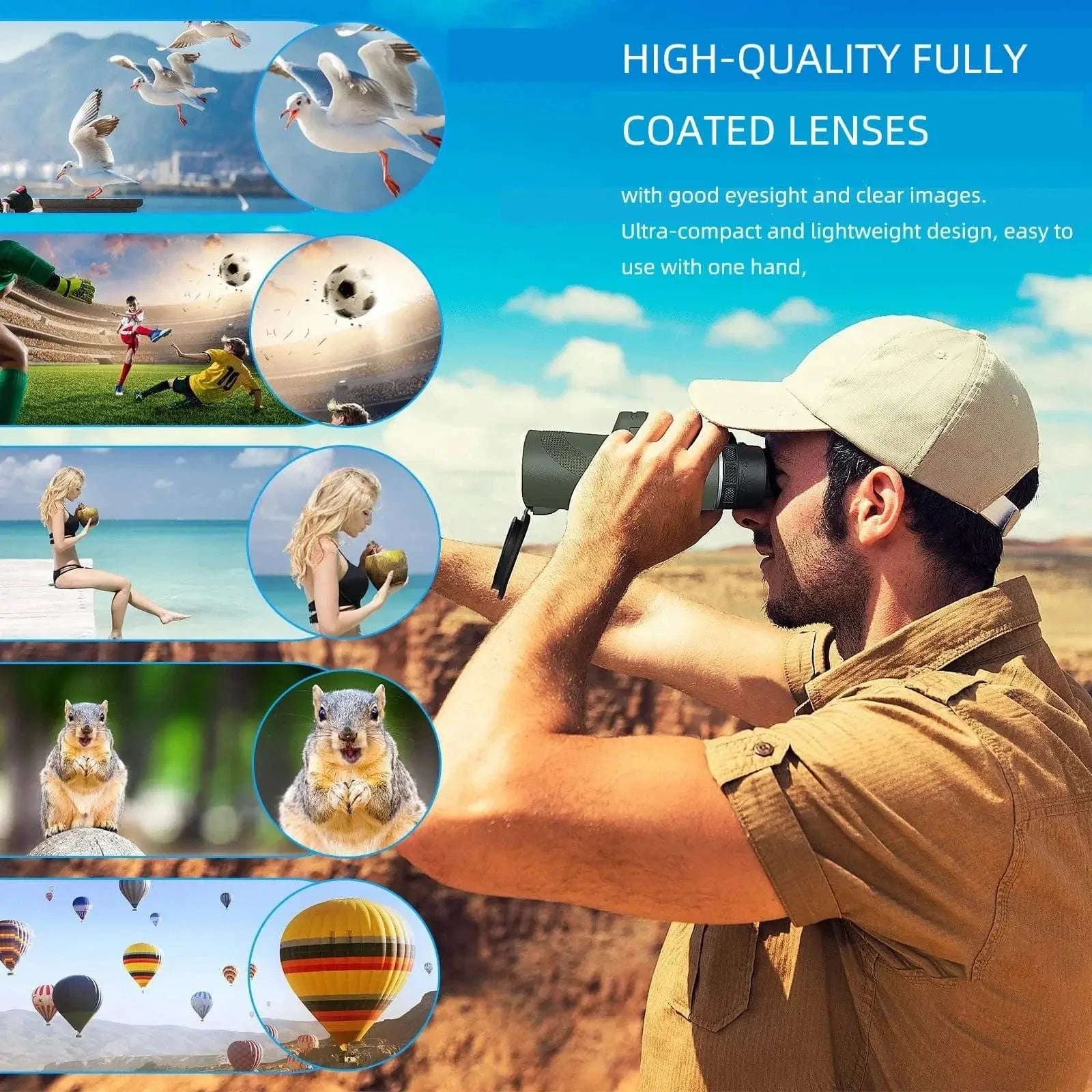 China China 80x100 HD ZOOM Powerful Monocular Telescope Portable Binoculars Long Range Telescope Hunting Camping With Outdoor Camping Travel