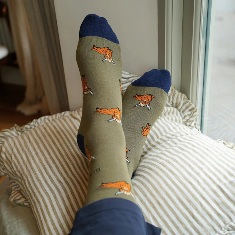 Barekind NZ Socks Save the Green Highland Cow Bamboo Socks Save the Green Highland Cow Bamboo Socks