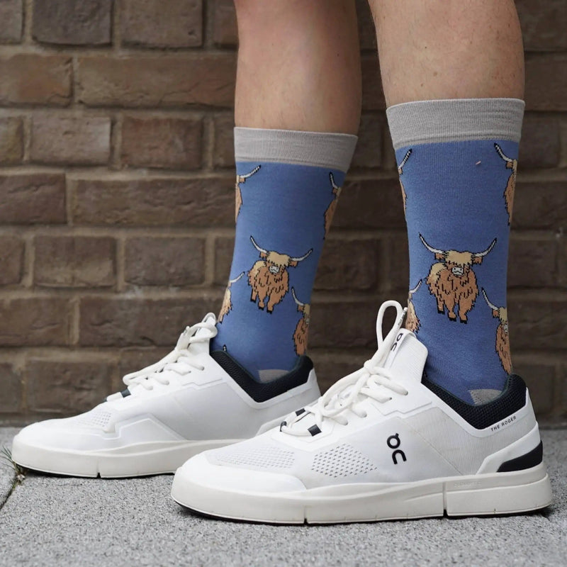 Barekind NZ Socks Save the Highland Cow Bamboo Socks Save the Highland Cow Bamboo Socks