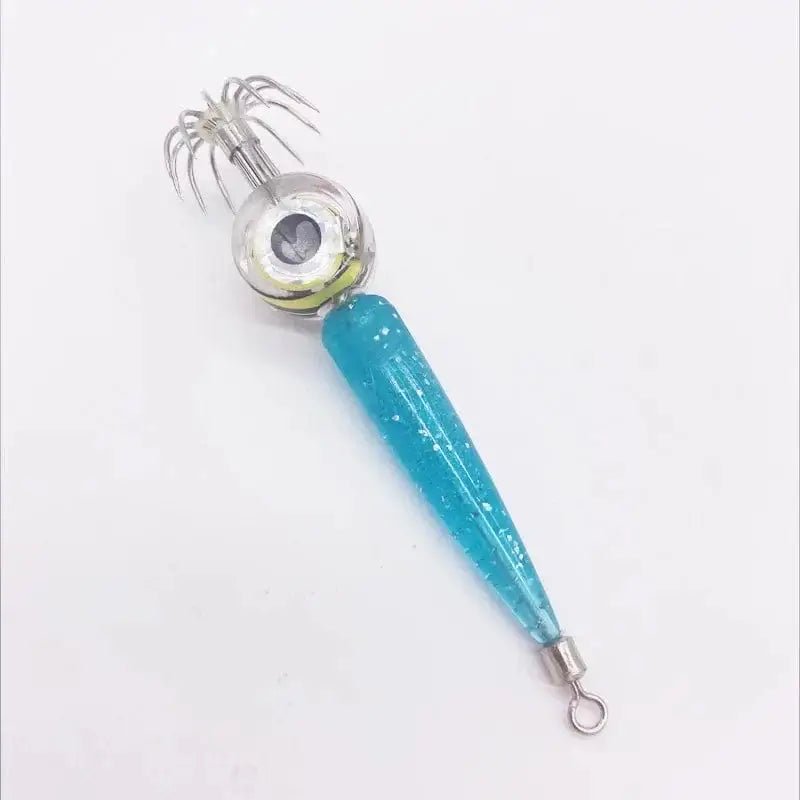 China China Blue Fishing Lures 5g Squid Hook with LED Light Squid Jig Lure Luminous Webfoot Octopus Egi Artificial Bait Cuttlefish Sea Tackle