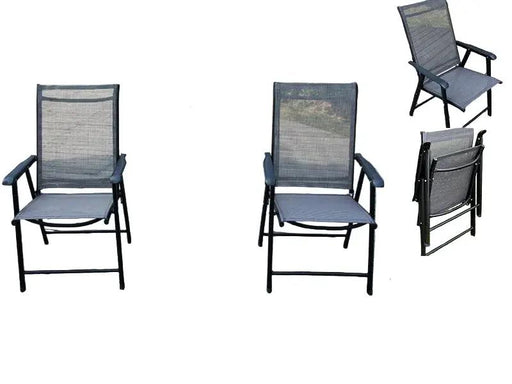 2Pcs Foldable Outdoor Chairs by dealonline.co.nz