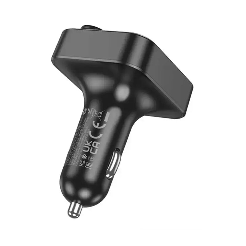 techplus Hoco 38W FM Car Kit with PD+QC, RGB Light (E85) | Bluetooth 5.4 Car Charger Hoco 38W FM Car Kit E85 Bluetooth 5.4 Car Charger