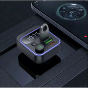 techplus Hoco 38W FM Car Kit with PD+QC, RGB Light (E85) | Bluetooth 5.4 Car Charger Hoco 38W FM Car Kit E85 Bluetooth 5.4 Car Charger