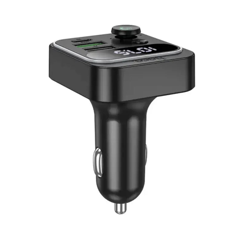 techplus Hoco 38W FM Car Kit with PD+QC, RGB Light (E85) | Bluetooth 5.4 Car Charger Hoco 38W FM Car Kit E85 Bluetooth 5.4 Car Charger