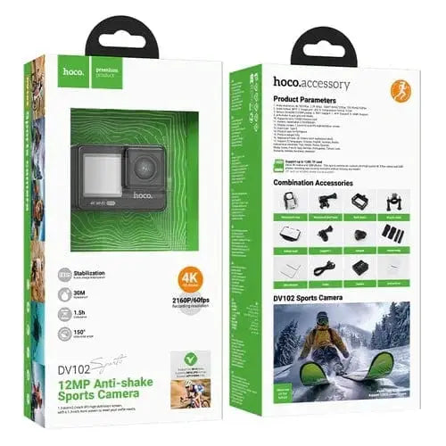 BroDeals Bike Camera Sports Camera - Stabilization Anti Shake, 30M Waterproof, Front & Back Dual Screen Sports Camera - Stabilization Anti Shake, 30M Waterproof, Front & Back Dual Screen
